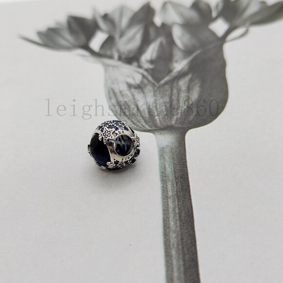 Pandora Celestial Blue Sparkling Stars Charm - Picture 6 of 7